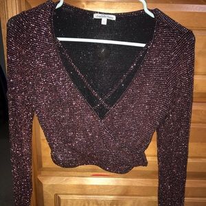 Sparkly crop top